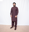 Maroon Kurta Shalwar
