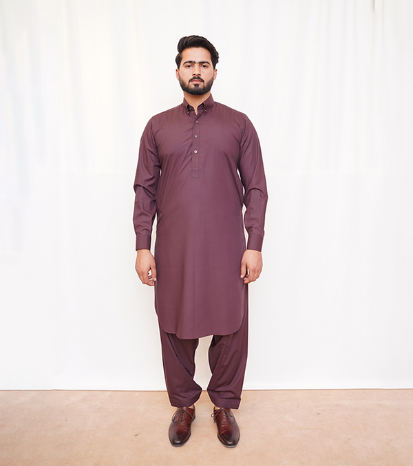 Maroon Shalwar Kameez