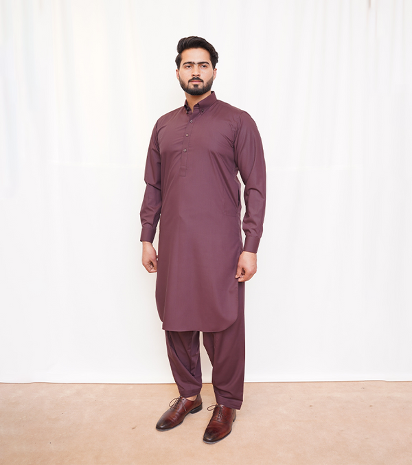 Maroon Shalwar Kameez