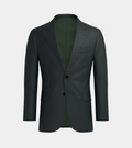 Dark Green  Notch  Lapel Two Piece Suit