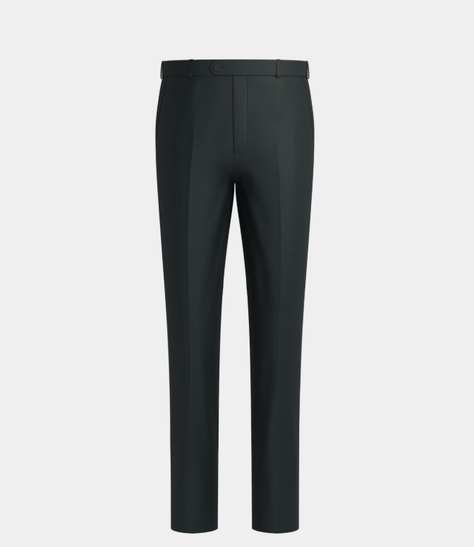Dark Green Peak Lapel Two Piece Suit