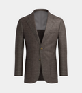Dark Grey Irish Linen Notch Lapel  Casual Blazer