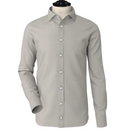Light Grey  Double Button High Band Shirt