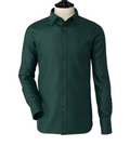 Green  Classic Spread Collar Shirt