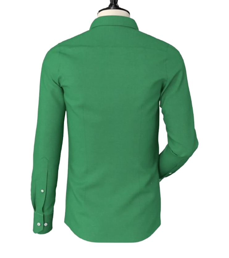 Green Irish Linen Button Down Shirt