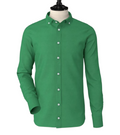 Green Irish Linen Button Down Shirt