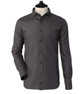 Dark Grey Double Button High Band Shirt