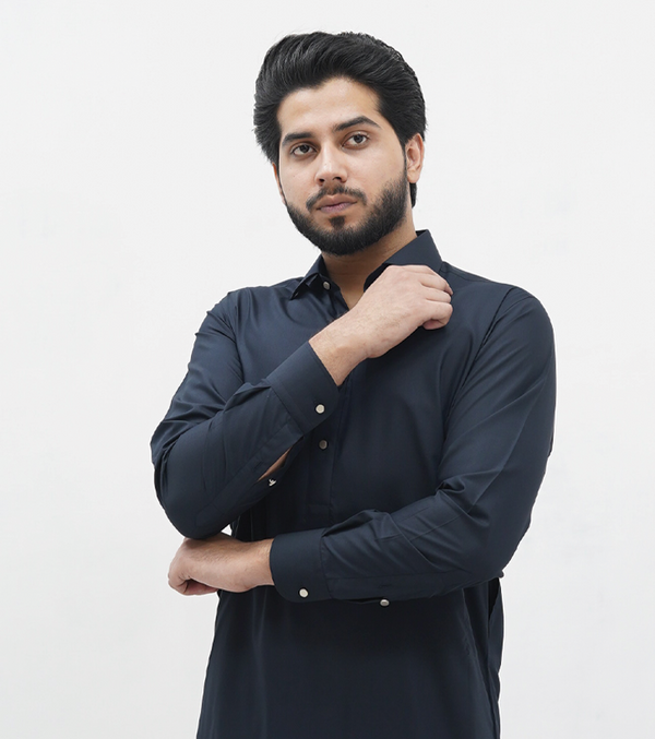Navy Blue Shalwar Kameez