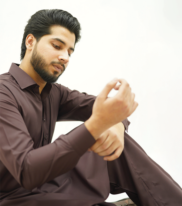 Maroon Shalwar Kameez