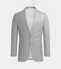 Silver Grey  Notch Lapel Two Piece Suit