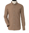 Brown Irish linen Button Down Shirt