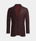 Marron Notch Lapel Three Piece Suit