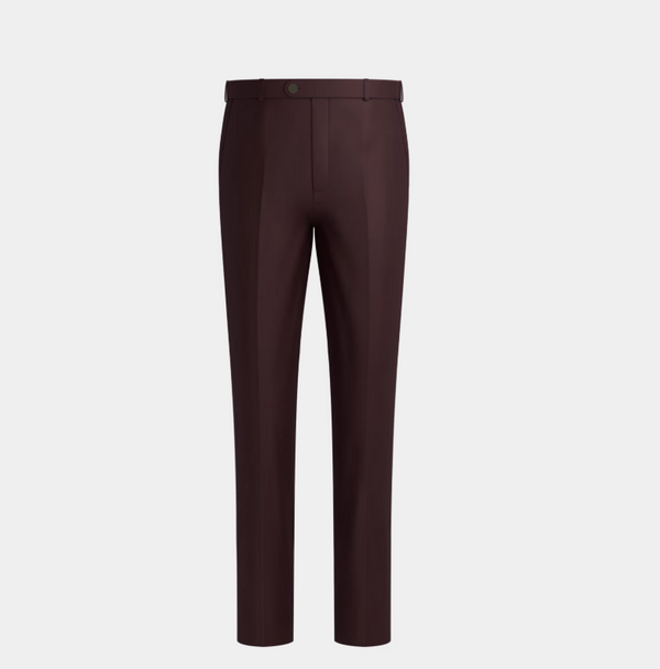 Marron Peak Lapel Two Piece Suit