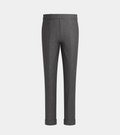 Mid Grey  High Waisted Side Adjuster With Turn Up Pant