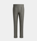 Mid Grey Single Pleated With Turn Up Pant