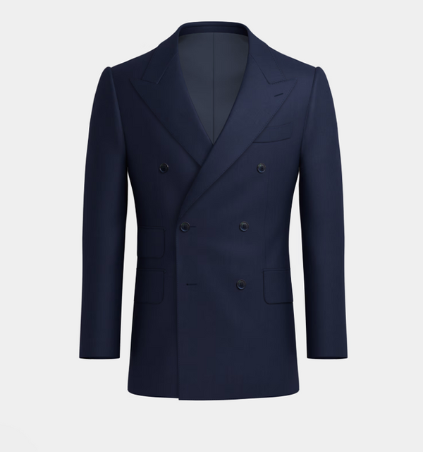 Navy Blue Double Breasted Suit