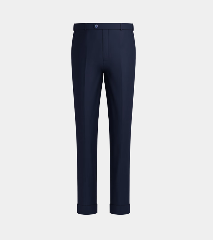 Navy Blue Double Breasted Suit