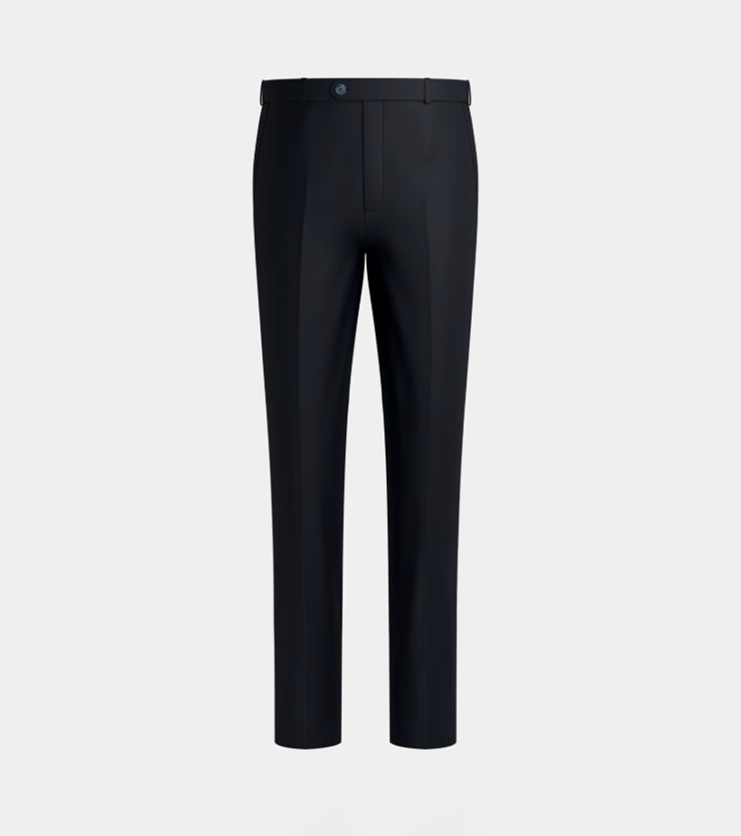 Midnight Blue  Notch  Lapel Two Piece Suit