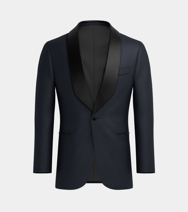 Navy Shawl Lapel Tuxedo Suit