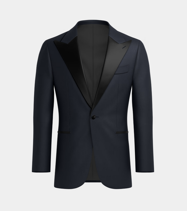 Navy  Peak Lapel Tuxedo Suit
