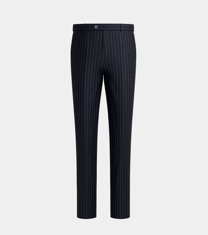 Navy Stripe Basic Pant