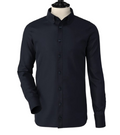 Navy Blue Pin Hole Collar Shirt
