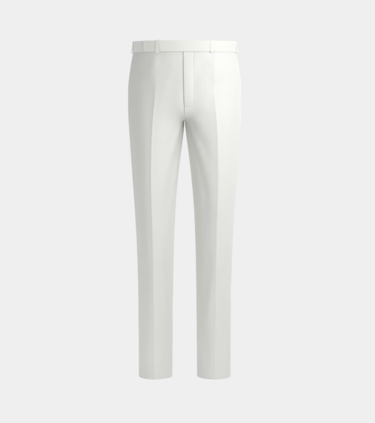 White Double Breasted Peak Lapel Tuxedo Suit