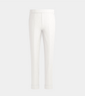 Off White  High Waisted Side Adjuster With Turn Up Pant