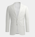 Off White Notch Lapel Three Piece Suit