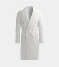 White Double Breasted Long Coat