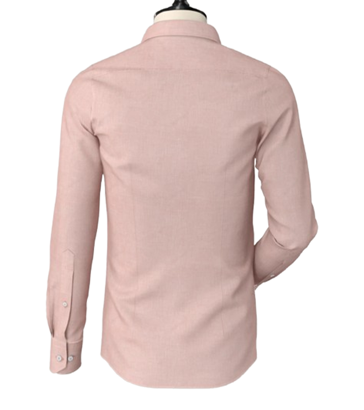 Peach Irish Linen Button Down Shirt