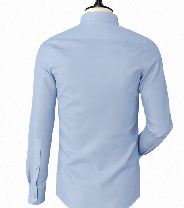 Powder Blue Band Collar with Plain Back