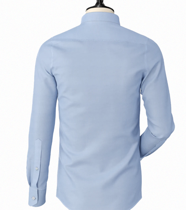 Powder Blue Band Collar with Plain Back
