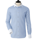 Powder Blue White Collar And Cuff Shirt