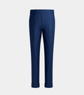 Royal Blue  High Waisted Side Adjuster With Turn Up Pant