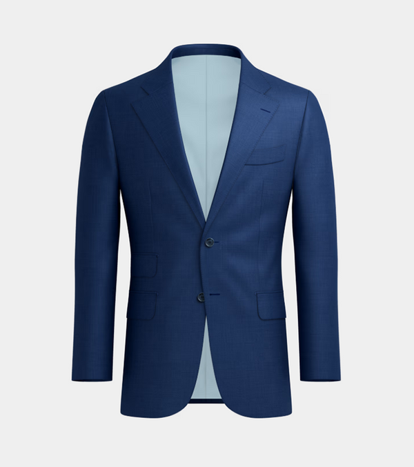 Royal Blue  Notch  Lapel Two Piece Suit