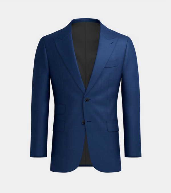 Royal Blue Peak Lapel Two Piece Suit