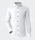 Silver Grey Contrast On White Shirt
