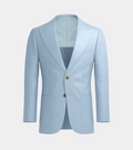 Seria Blue Irish Linen  Peak Lapel  Casual Blazer