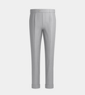 Silver Grey Double Pleated With Turn Up Pant