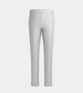 Silver Grey  High Waisted Side Adjuster With Turn Up Pant