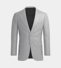 Silver Grey Peak Lapel Three Piece Suit