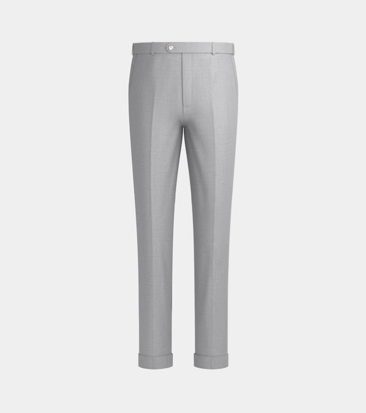 Silver Grey Double Breasted Suit