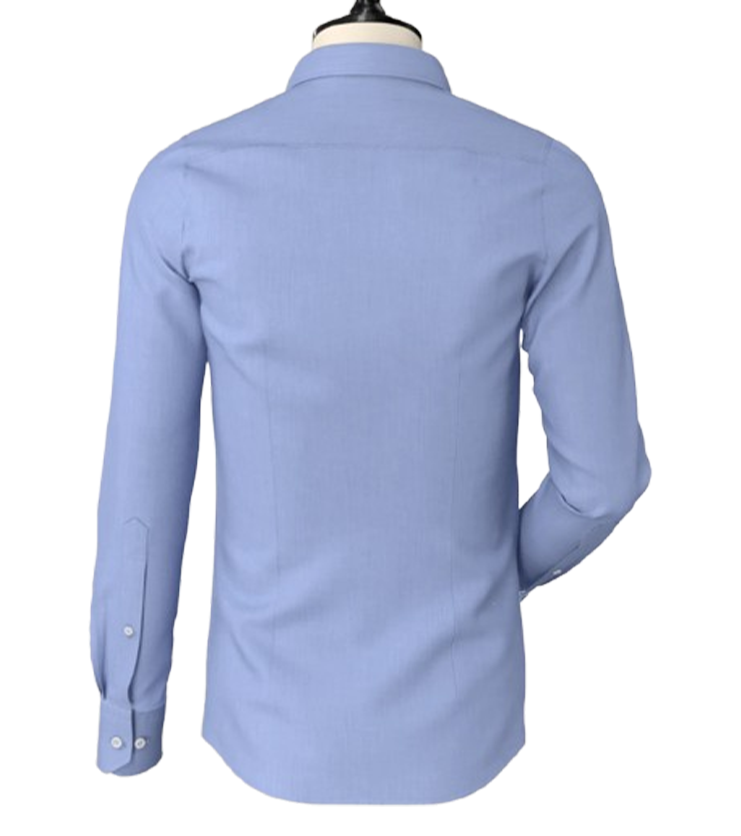 Sky Blue Irish Linen Button Down Shirt