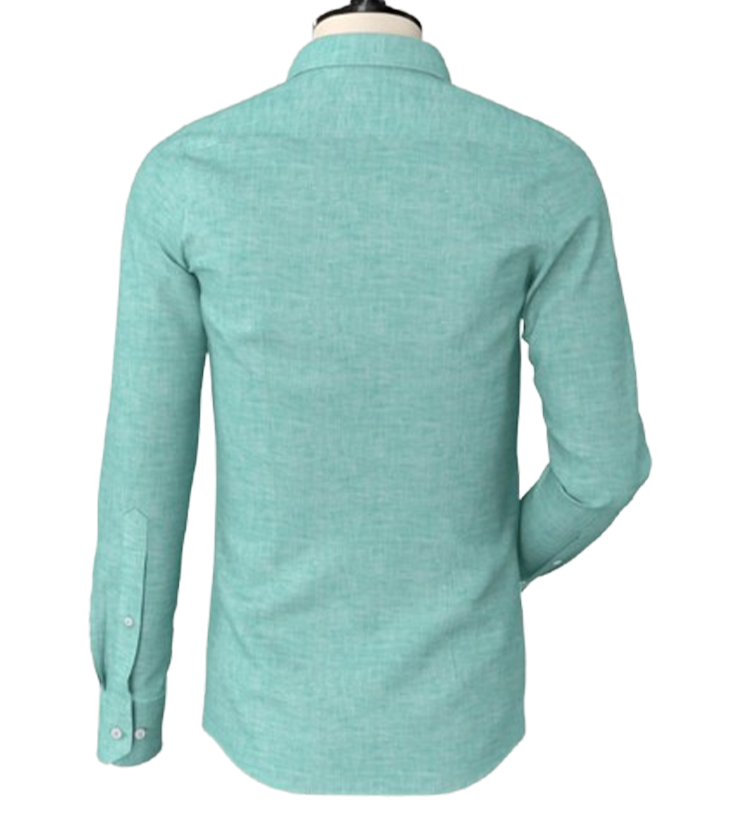 Skyrose Green Irish Linen Button Down Shirt