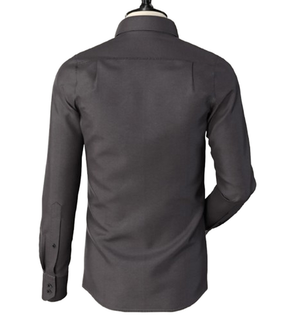 Dark Grey Double Button High Band Shirt