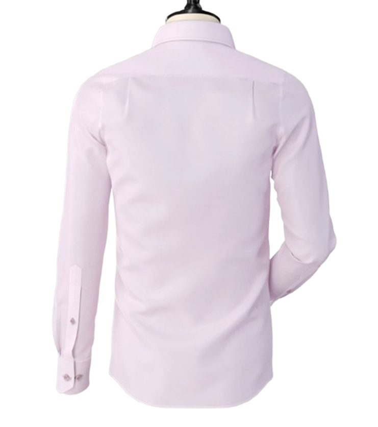 Baby Pink Pin Hole Collar Shirt