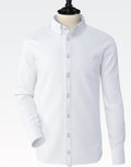White Pin Hole  Collar Shirt