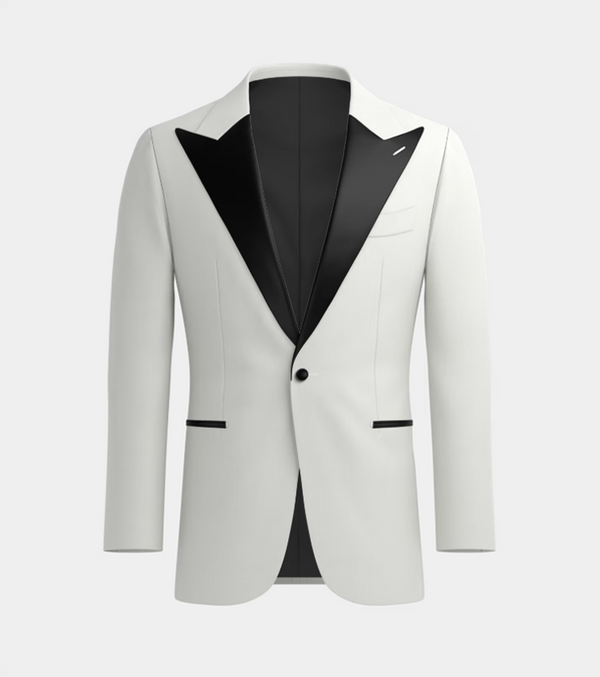 White Peak Lapel Tuxedo Suit