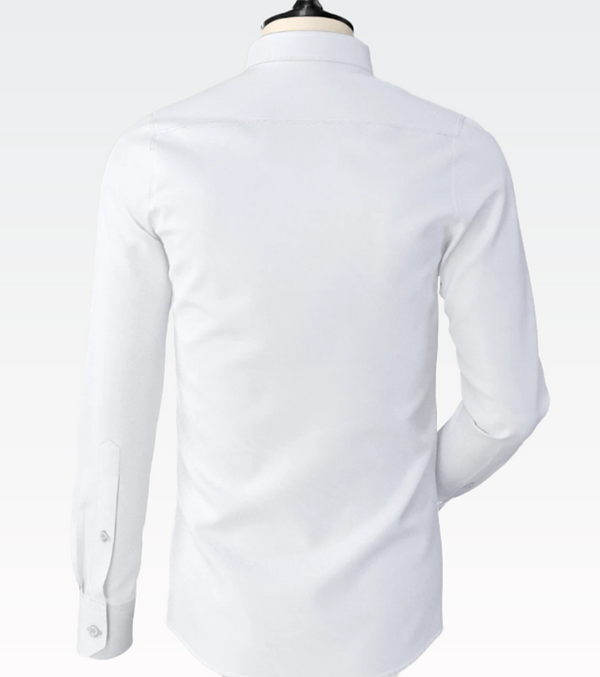 White Band Collar with Plain Back